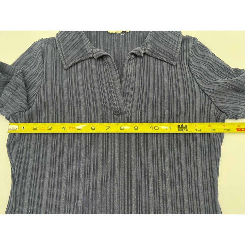 Madewell Ribbed Polo Mini Dress Navy Blue Athleisure minimalist preppy Size XS - Picture 5 of 10